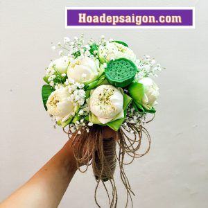 Hoa sen trắng nhập Thái - HC15 -  450.000₫.