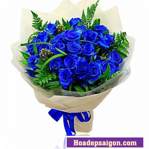 Bó hoa hồng xanh tuyệt đẹp - HB71 - 720.000 đ