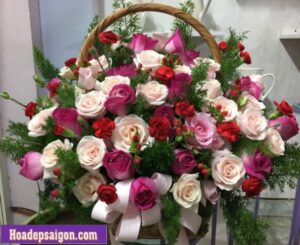 Giỏ hoa sinh nhật cho nữ - HH 41 - 1.400.000 đ